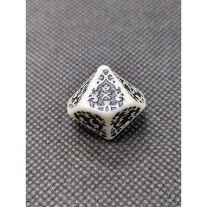Blood And Plunder D10 Unaligned Nationality Black And White Dice